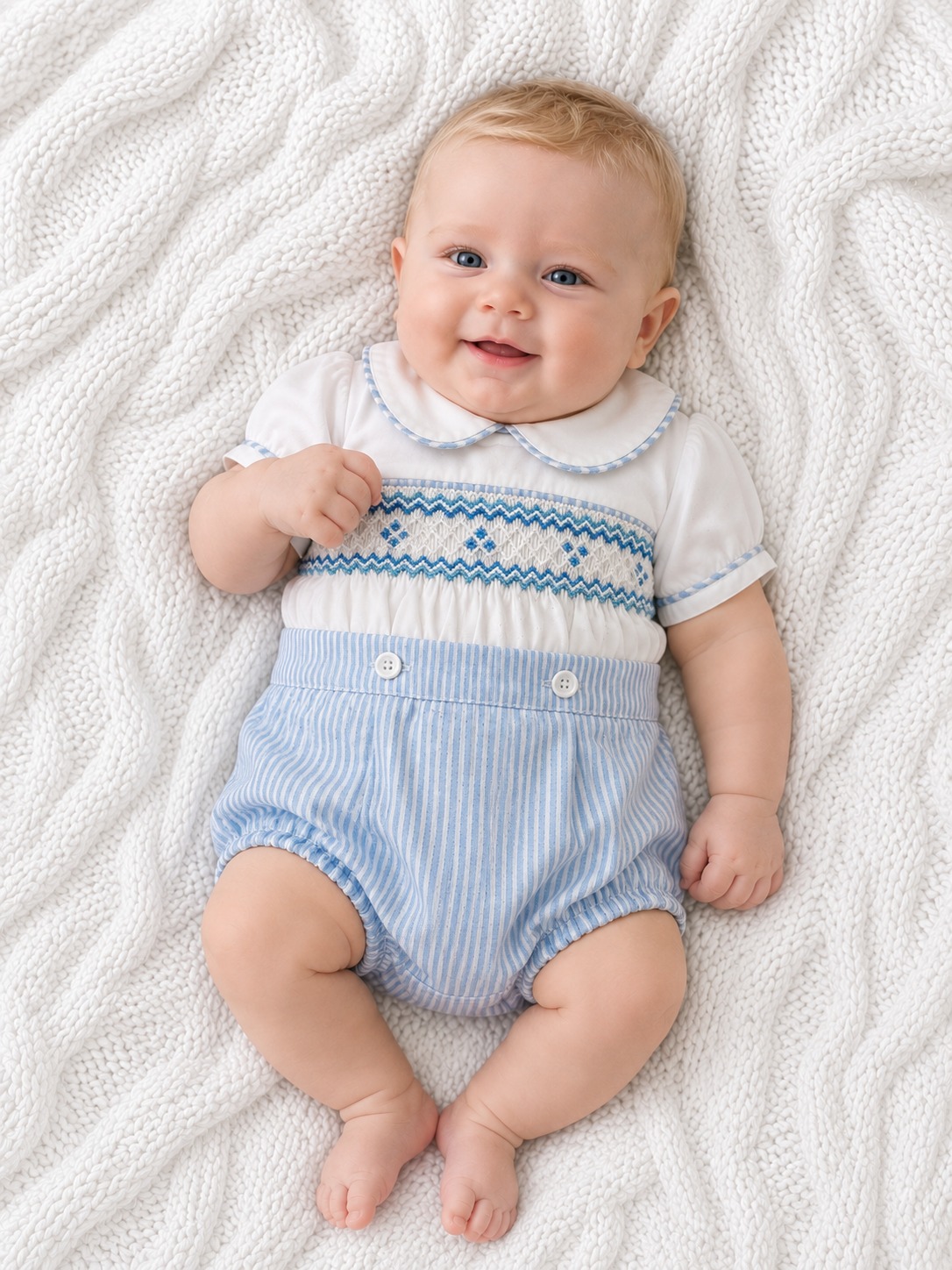 Sky Stripe Romper