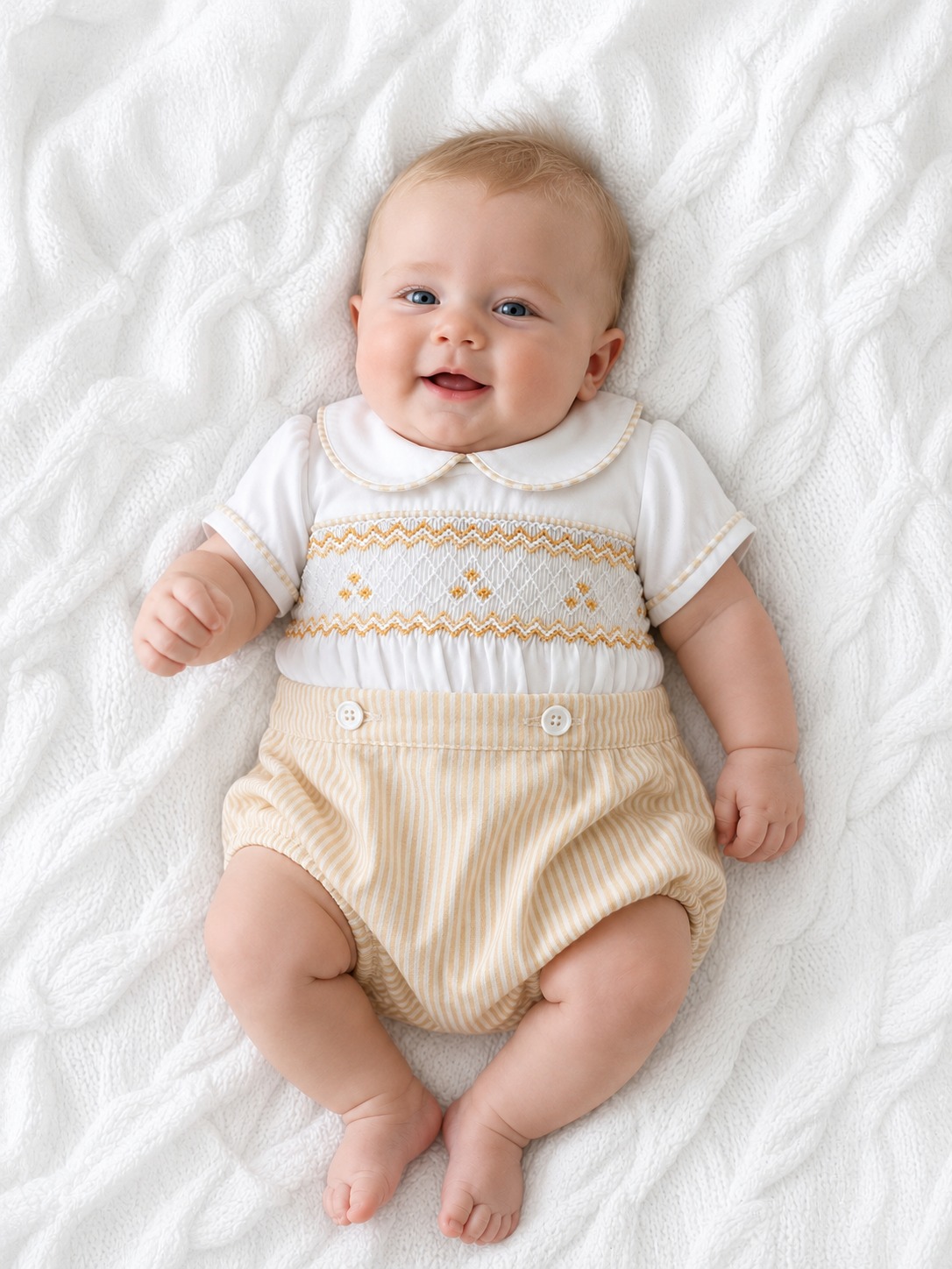 Sand Stripe Romper
