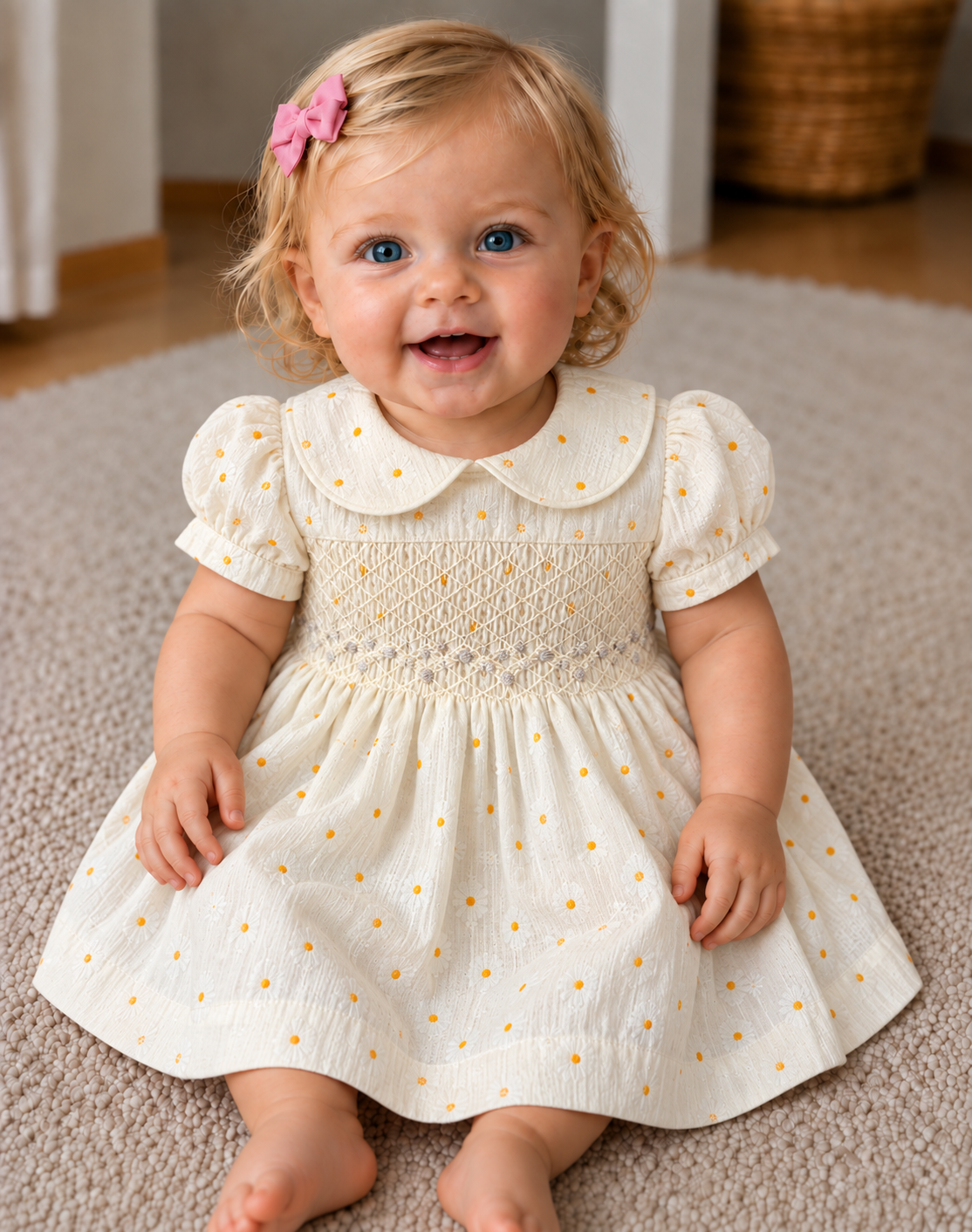 White Daisy Bloom Dress