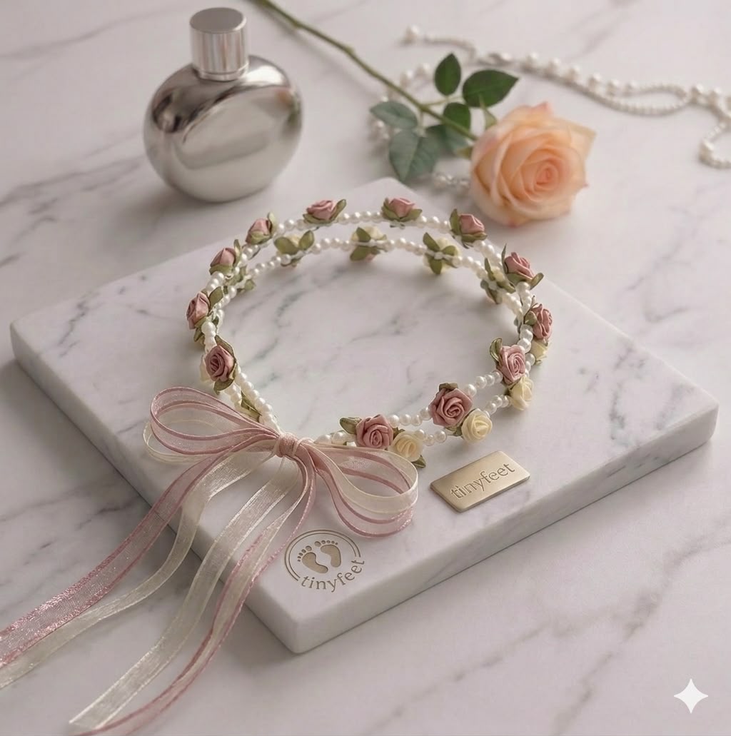 Tiny Feet Fairy Bloom Gauze Headband 